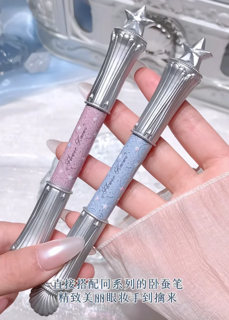 

Flower Knows Shells Jelly Series Multifunctional Double-Ended Silkworm Pencil Highlighter Liner Nude Eye Brightener Makeup Stick