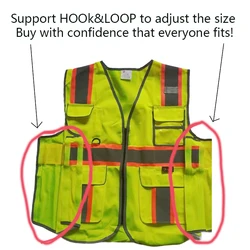 Reflective Safety Vest High Visibility Working Vest Signal Adjustable Size Work Safety Jacket Men Construction Vest Work Uniform