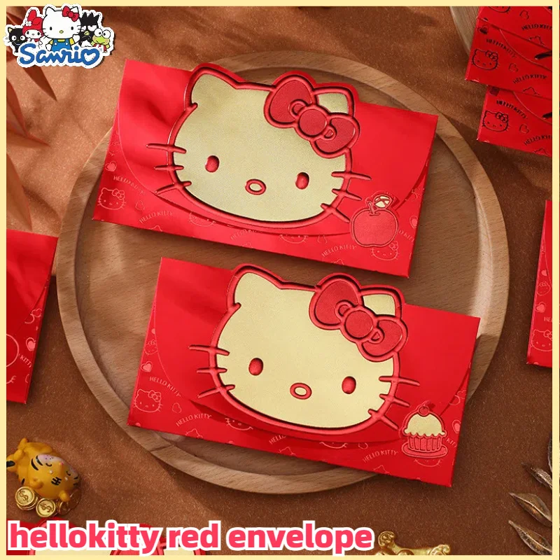 Chinese Snake Year Red Envelopes Hellokitty Creative Spring Festival Red Packet Traditional Lucky Money Pockets New Year Gifts