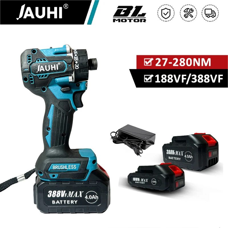 Jauhi-chave de Fenda Elétrica sem Escova Furadeira sem Fio Recarregável Mini Power Driver Ferramentas para Bateria 18v Makita Torque 20 Mais 1