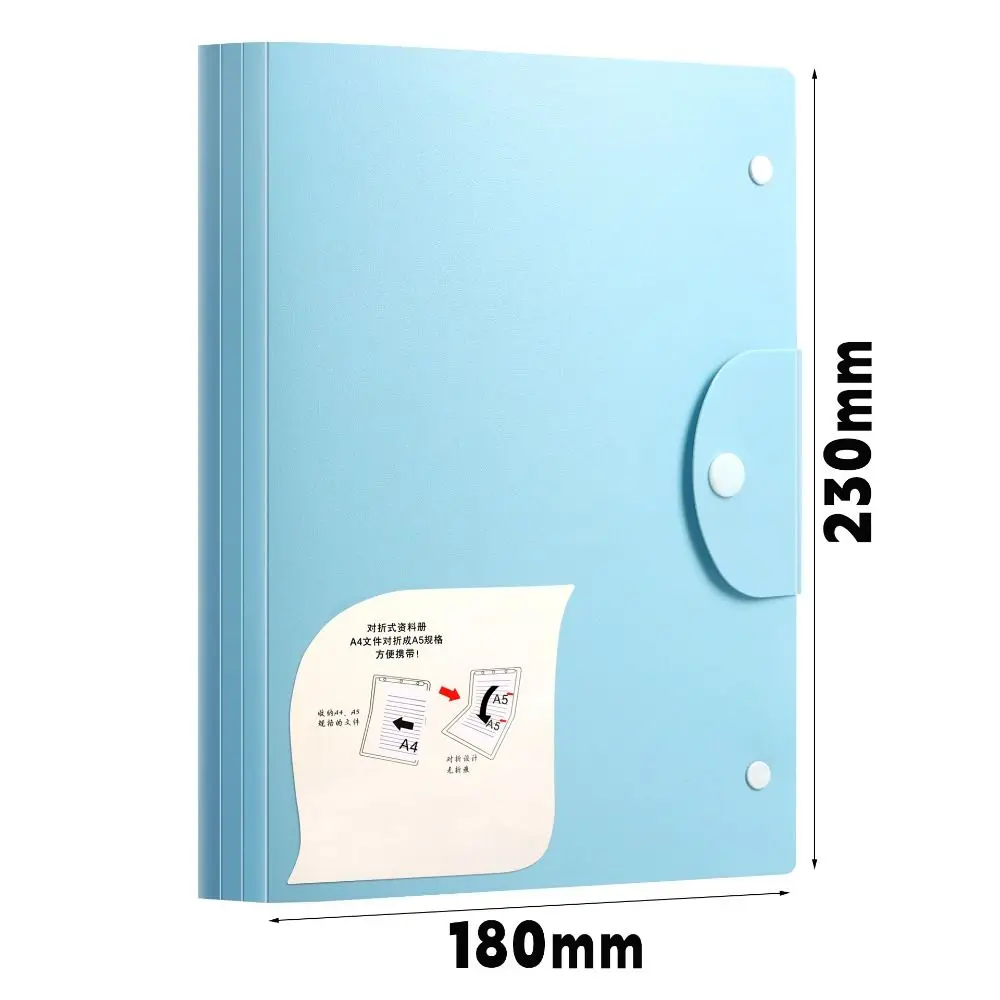 New A5 To A4 File Folder Foldable Large Capacity File Bag Waterproof Storage Booklet School Office