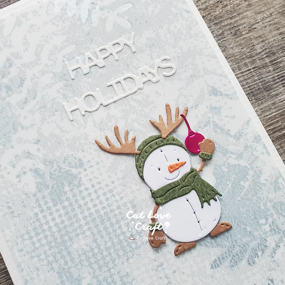Catlove Niedliche Weihnachtstiere Metall-Stanzformen Scrapbooking-Schablone Stanzwerkzeug für Kartenherstellung DIY-Handwerk Prägung Neue Stanzformen – Detail 36