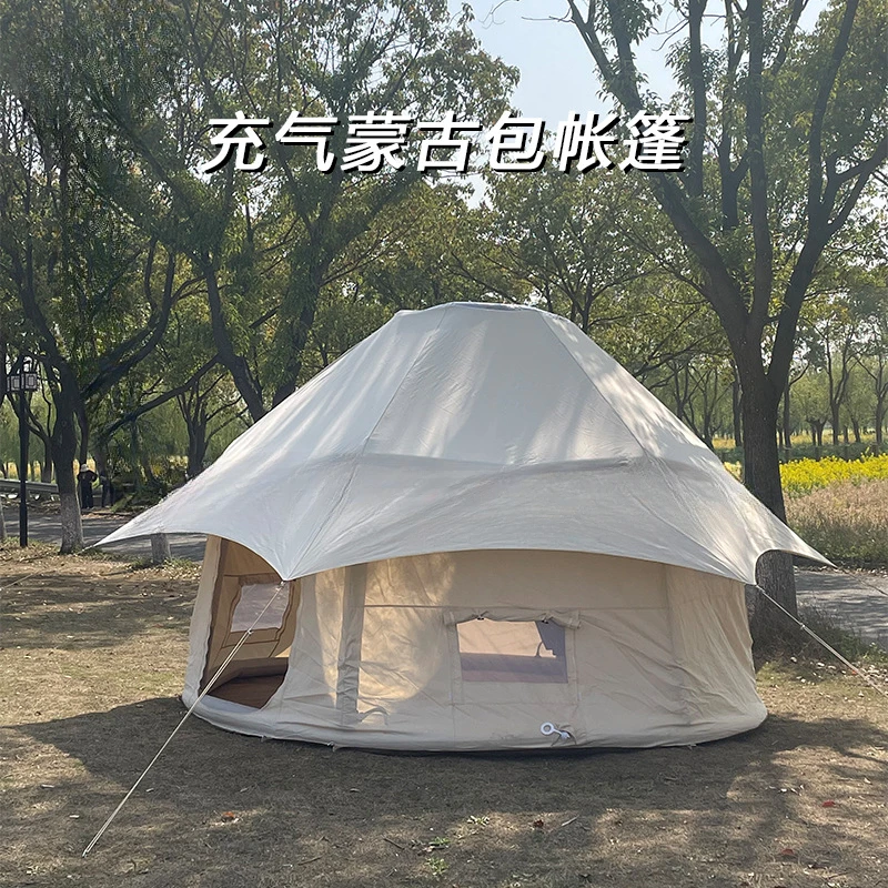 

Надувная палатка Yurt, утолщенная непромокаемая уличная Ландшафтная палатка, Большая складная надувная палатка для кемпинга