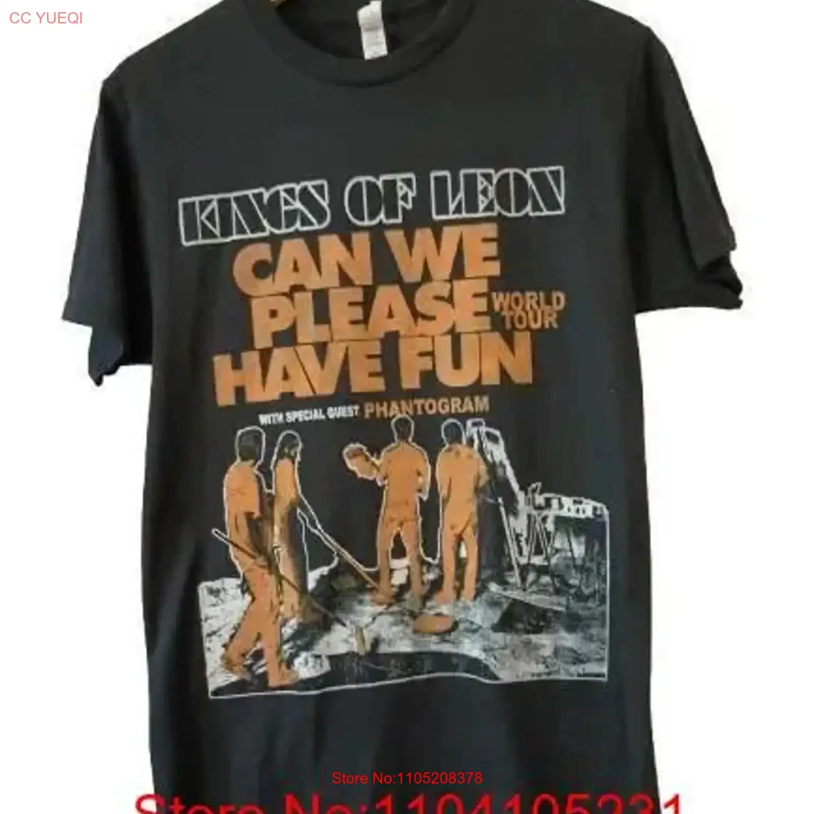 Kings Of Leon World Tour 2024 T Shirt vintage Washed Top For Everyday Wear homme graphic Comfortable Casual Versatile
