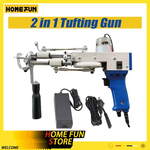 Tufting Gun Carpet Electric Gun 2 In 1 Starter Gun Loop Pile Cut Pile Rug Tufting Gun Customized Electric Carpet Guns Diy Sewing