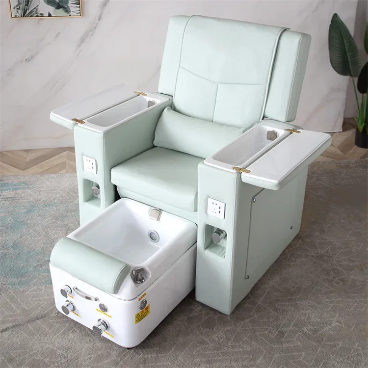 Kisen Cheap Modern New Style Multifunction Pipeless Nail Salon Furniture Massage Pedicure Chair