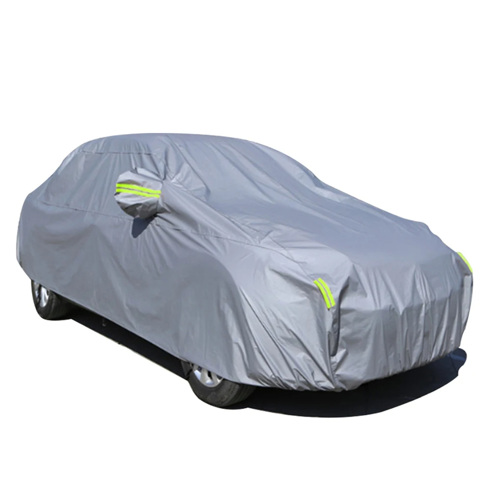 

Car Cover Waterproof for SUV All Weather Outdoor ull Cover Rain Sun UV Protection Full Cover Green Reflective Stripe