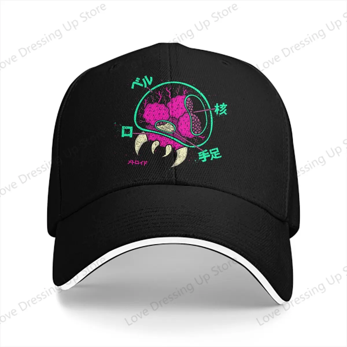 

New Metroid Samus Aran Game Men Women Baseball Caps Control the brain Dad's Hat Running Hats