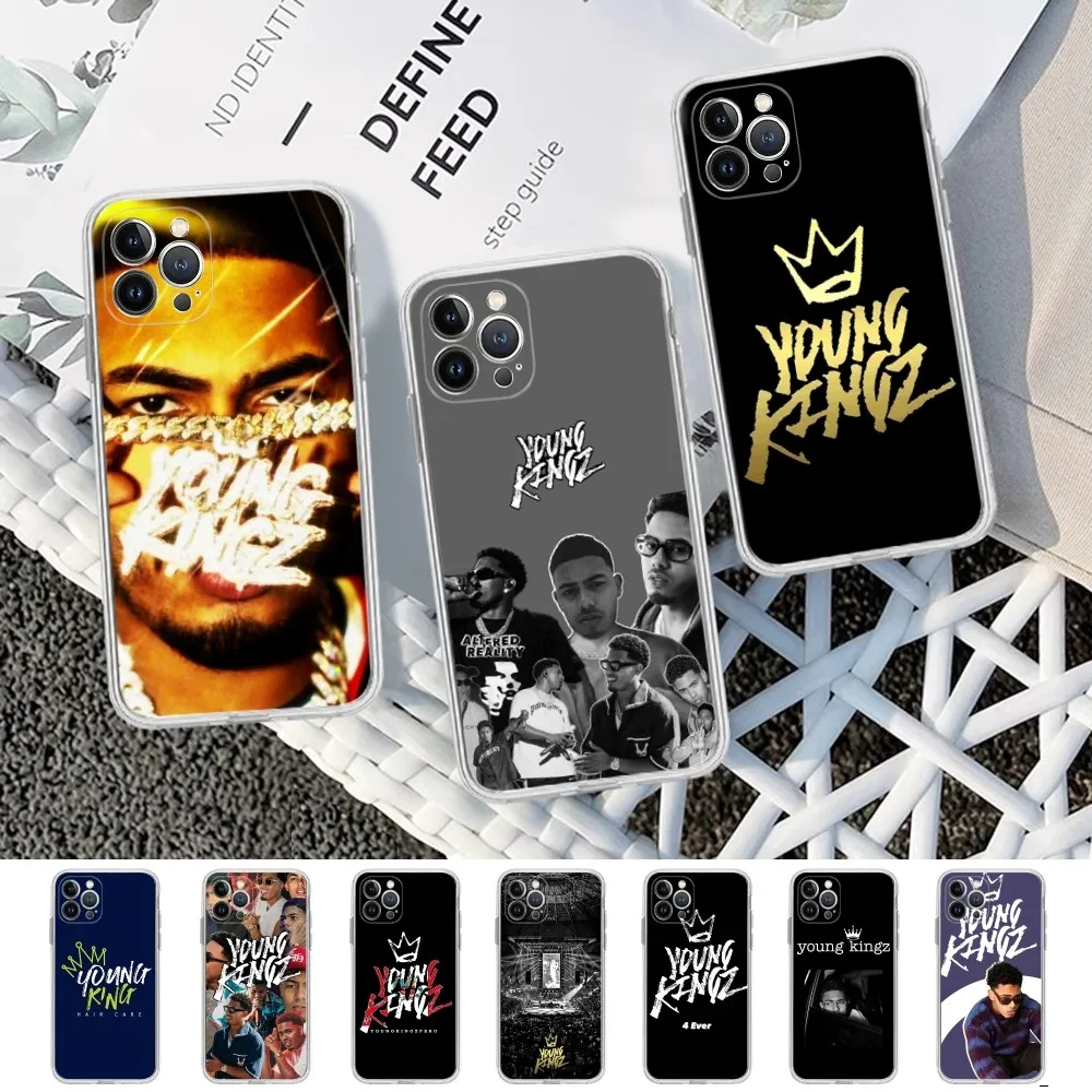 M-Myke Towers young kingz Phone Case For iPhone 15 14 11 12 13 Mini Pro XS Max Cover 6 7 8 Plus X XR SE 2020 Funda Shell