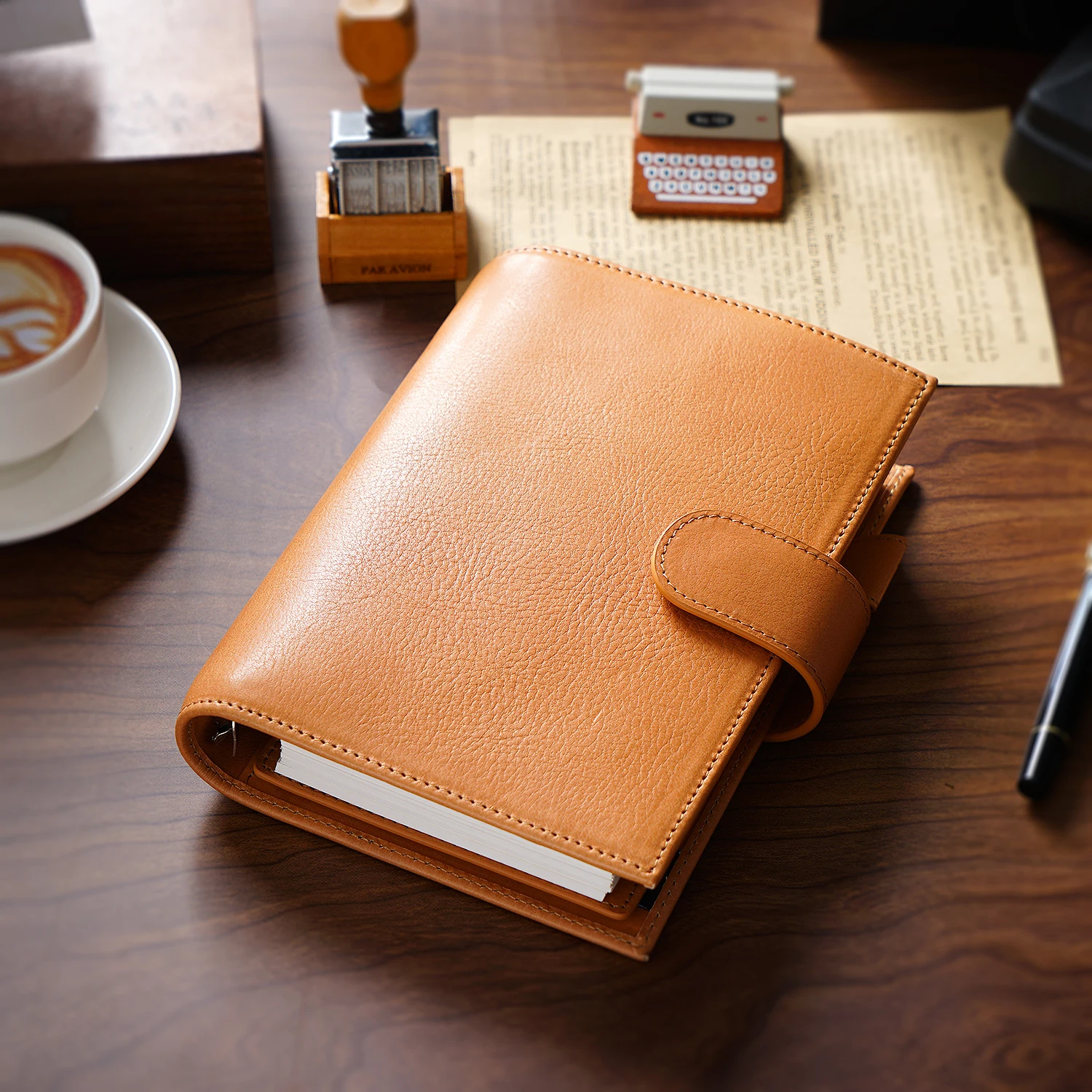 Limited Imperfect Moterm Regular 2.0 Personal Size Rings Planner Full Grain Vegetable Tanned Leather Notebook Journey Sketchbook