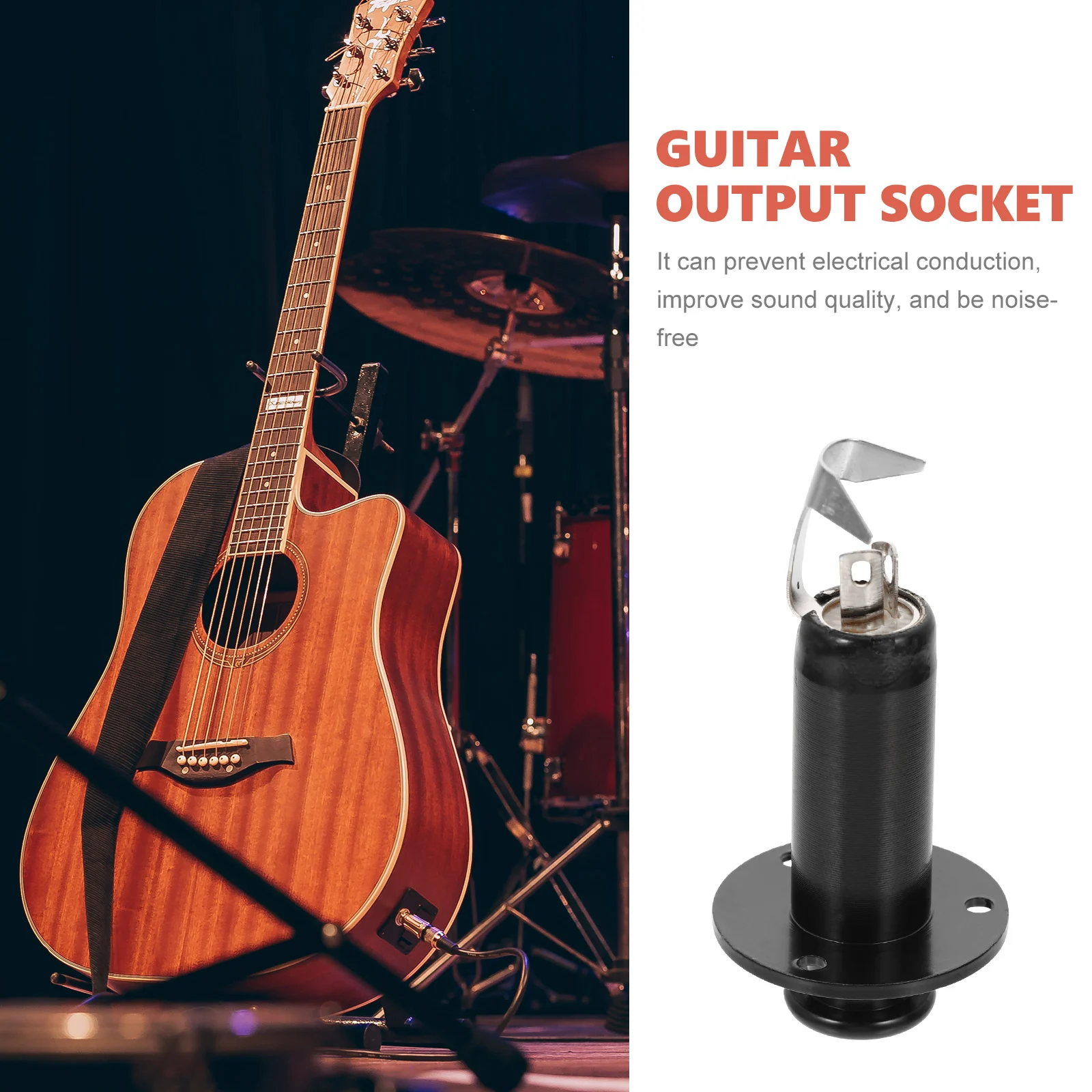 

Pickup Tail Nail Socket Plug Guitar End Pin Output Jack Electronics Accessories Endpin