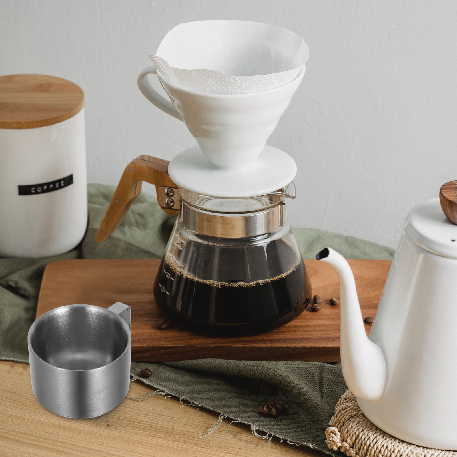 

100ml Double Insulated Stainless Steel Coffee Cup with Handle Small Insulated Mug for Hot Coffee Tea Stainless Steel Water Cup