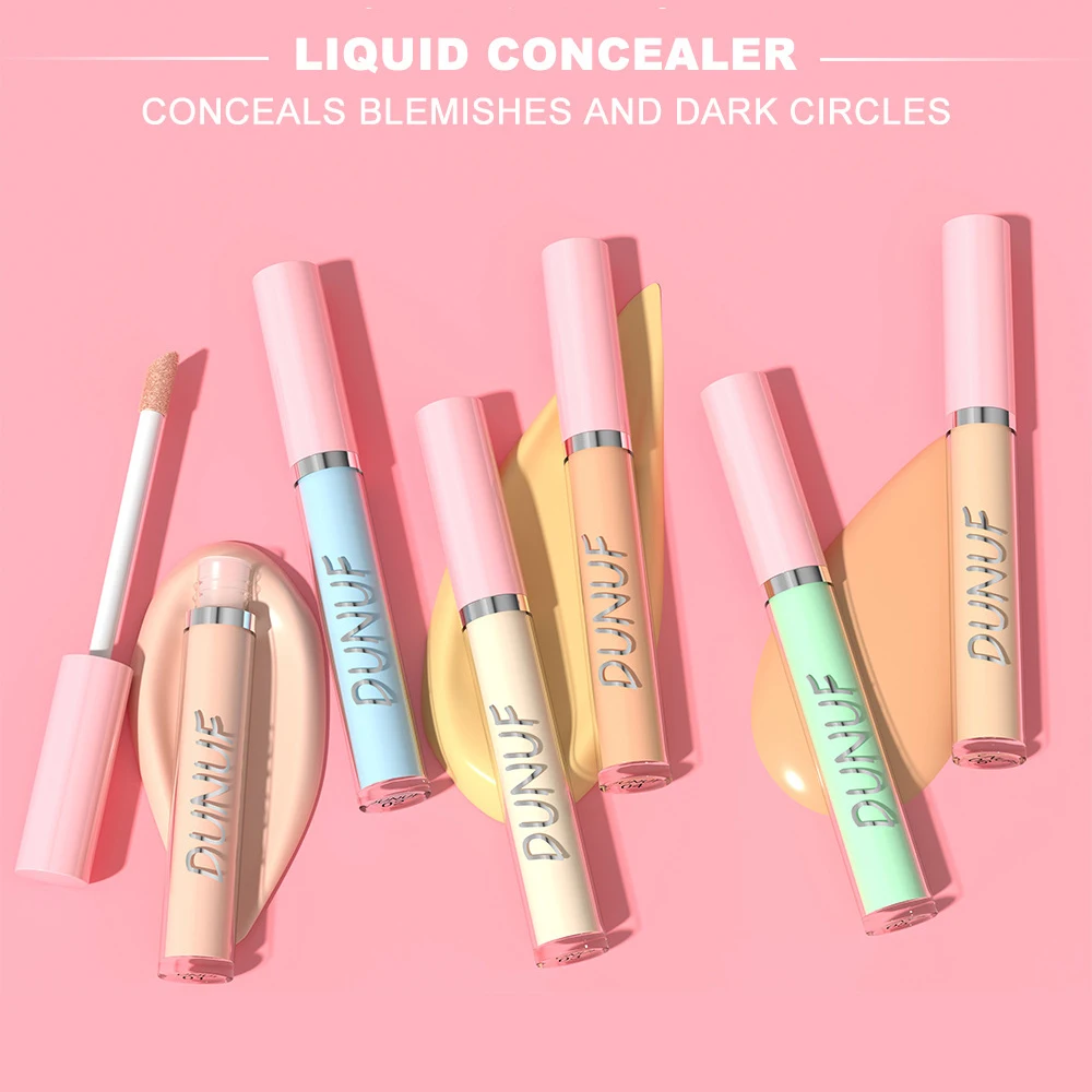 รองพื้นชนิดน้ําคอนซีลเลอร์ 8 สีเพื่อขจัดรอยคล้ํา คอนซีลเลอร์รอบดวงตาพร้อมเอฟเฟกต์กันน้ําติดทนนาน