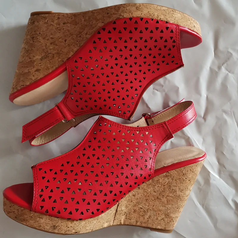 Fashion Wedge Sandals Female Summer Shoes Platform Peep Toe High Heels Flip Flop Casual Party Wedge Shoe For Women Large Size 45