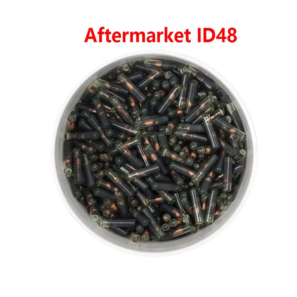 

10pcs Original ID48 / Aftermarket ID48 Car Key Blank Chip Auto Transponder Chip Glass ID48 Unlock Chip for VW Audi Skoda Honda