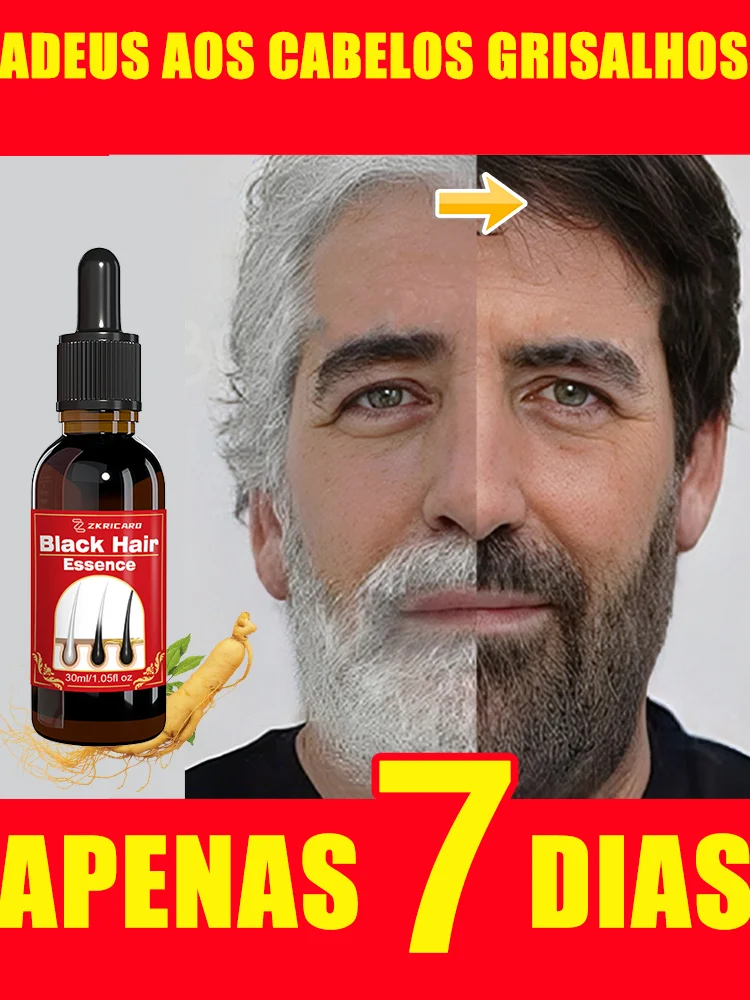 ホワイトヘアキラーは、7日間で白髪を除去し、自然な髪の色を復元します。