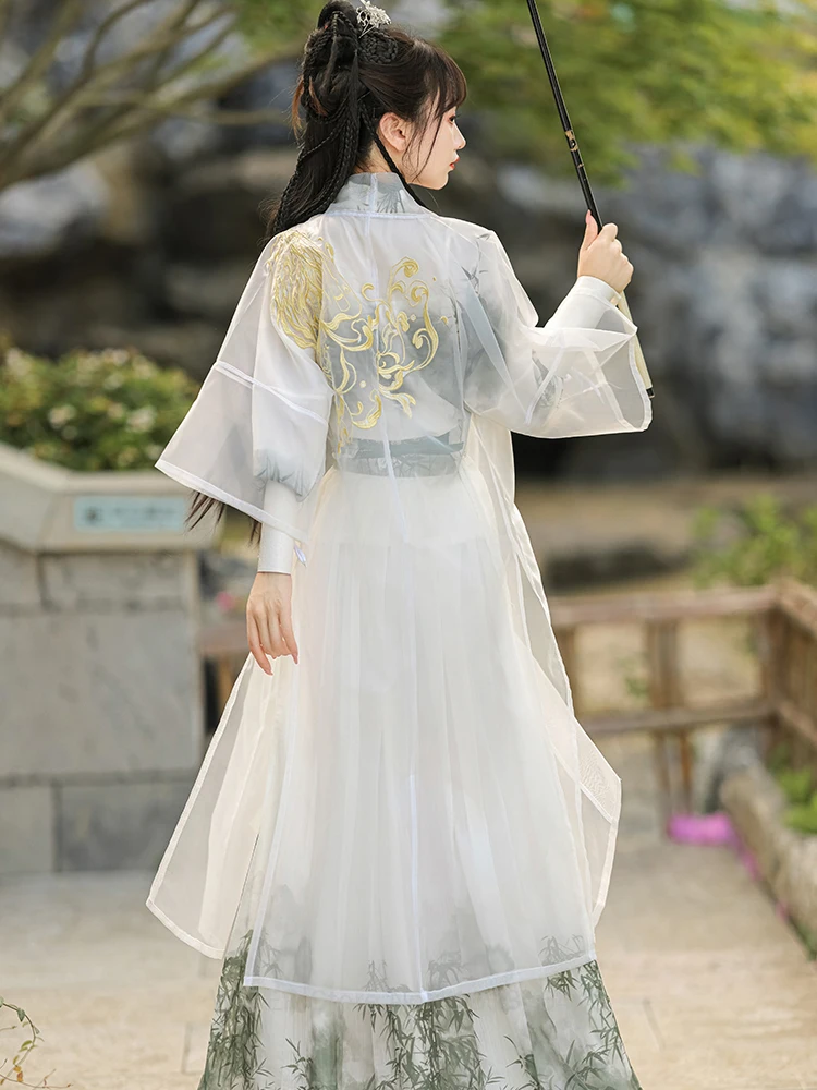 Chinese Traditional Style Wuxia Hanfu Women's Dresses Men Ancient Costume Swordsman Suit Cosplay China Online Store Bambo WATER