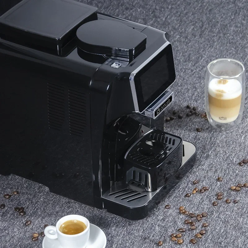 new style Coffee Machine  with  Milk Cooler  & 11 kinds of drinks Classic Black