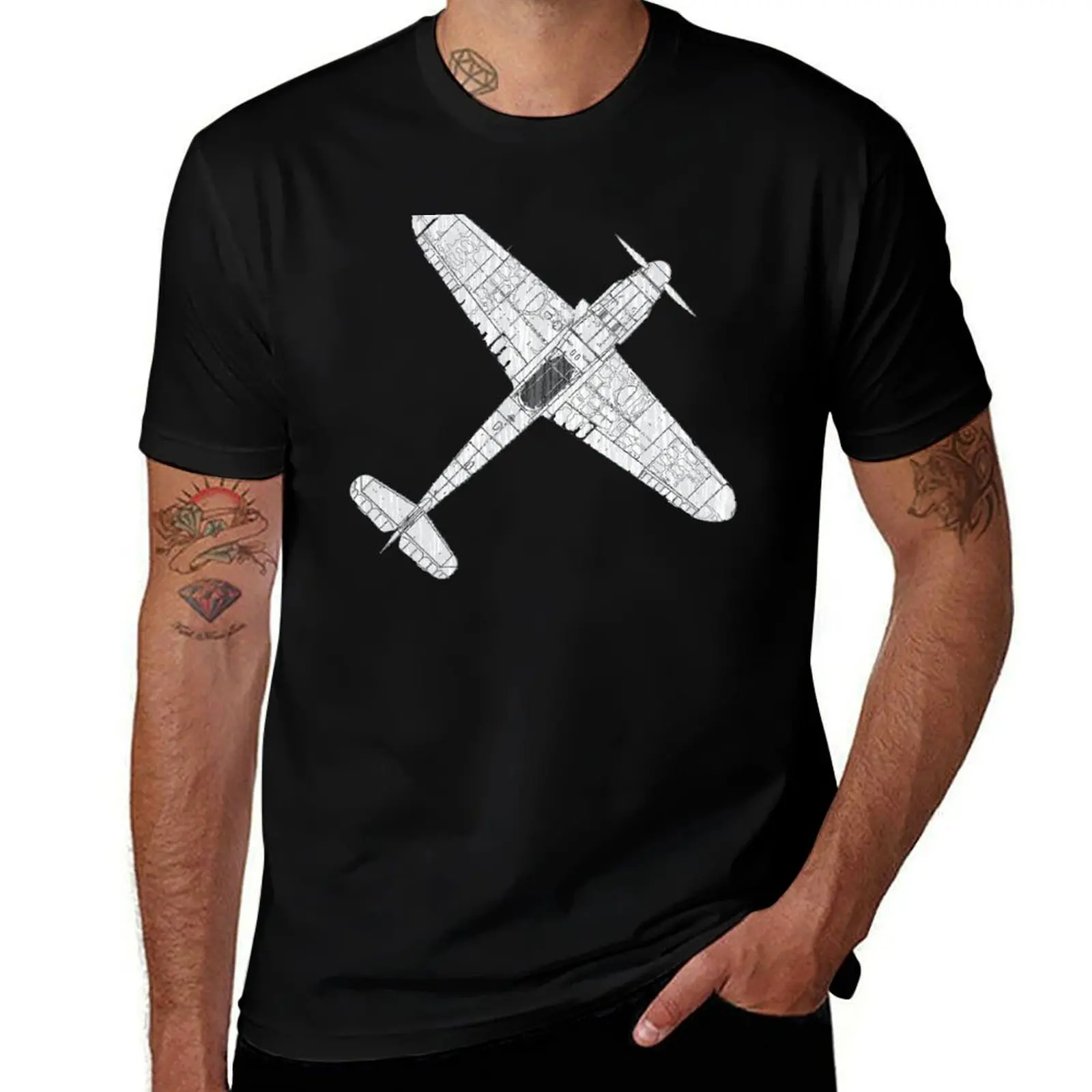 

BF 109 Messerschmitt T-Shirt mens graphic t shirts t shirt custom print funny t shirts man T-Shirt