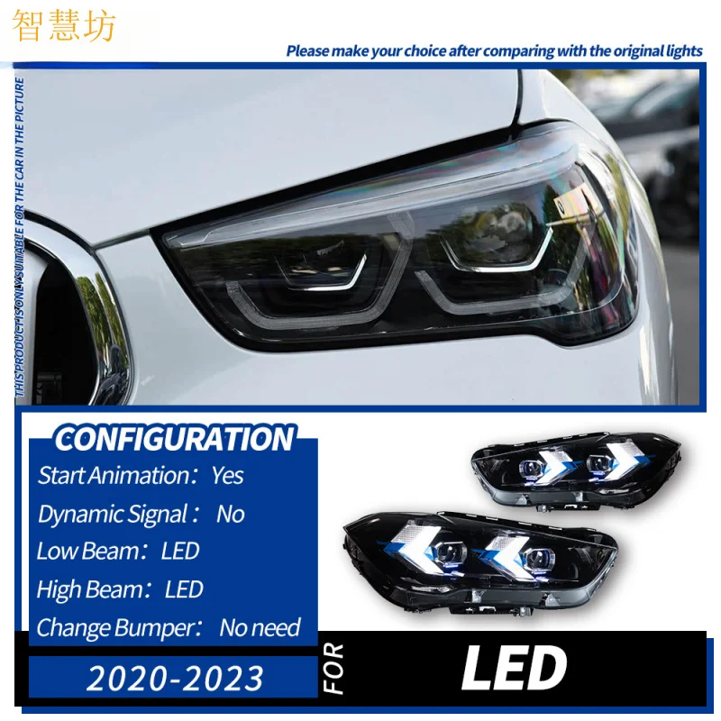 

Suitable for 16-23 BMW X1 F48/F49 Modified LED Headlight Assembly DRL Signal Light Flowing Turn Signal Light