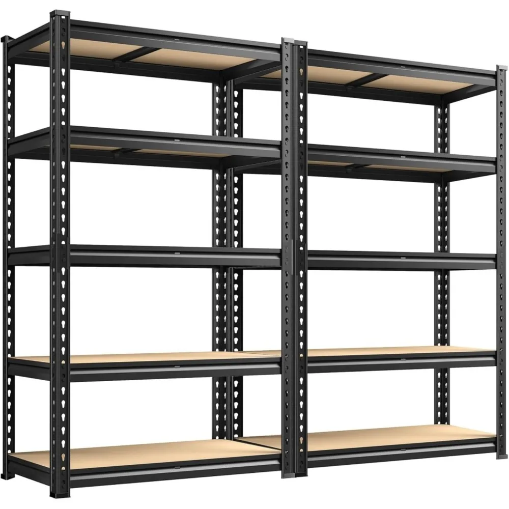 

2020LBS Garage Shelving Heavy Duty 5 Tier Storage Shelves Adjustable Garage Shelves, Utility Rack Shelf, Shelving Units for Sto