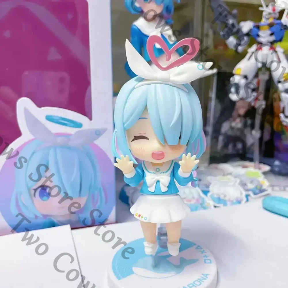 Blue Archive A.R.O.N.A. Figura de 10 cm, Versión Q, Modelo Hecho a Mano, Juguete Decorativo para Escritorio, para Fans del Anime, Elemento Cuadrático Periférico
