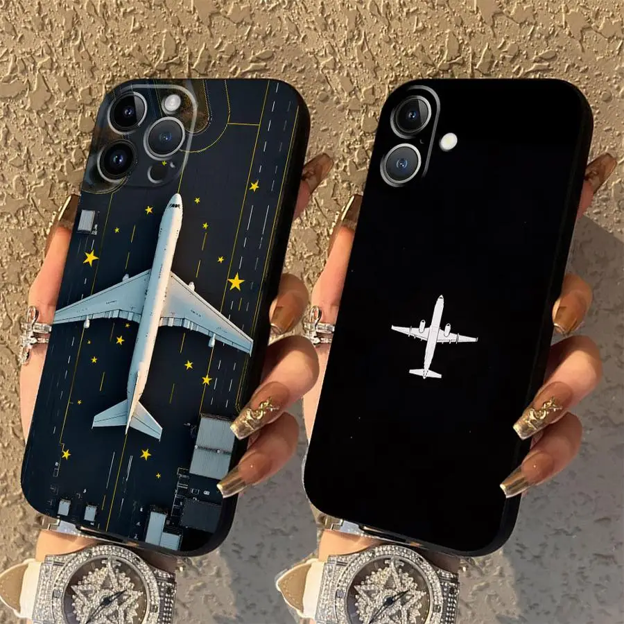 Funda Phone Cover Case for Apple iPhone 17 Pro Max 15 Pro 7 8 14 16 13 Air 12 11 XR XS MAX Cool Plane 