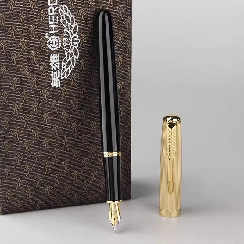Hero 776 Fountain Pen, Official Authentic, Business Office & Calligraphy Pen, Luxury Gift Box Set for Gifting
