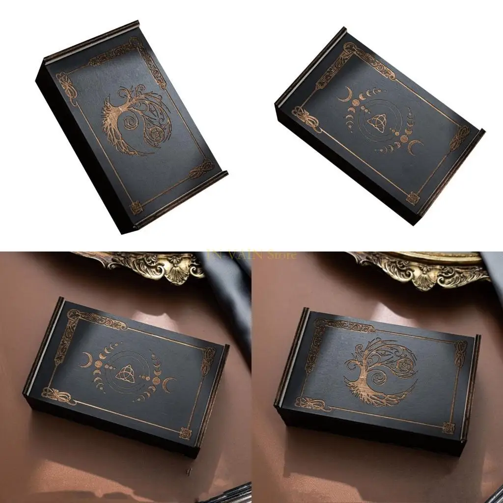 

M5TC Tarot Card Storage Case Astrologys Trinkets Box Tarot Cards Storage Box
