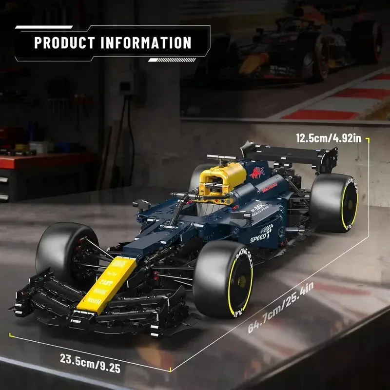 モールドキング 13207 テクニカル R820 レーシングカー 組み立てブロックセット 組立式レーシングカー コレクション おもちゃ ギフト