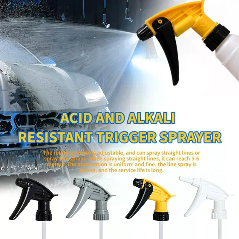 Chemical Resistant Car Wash Trigger Sprayer Nozzle Film Mounted Mini Spray Bottle for Auto Cleaning