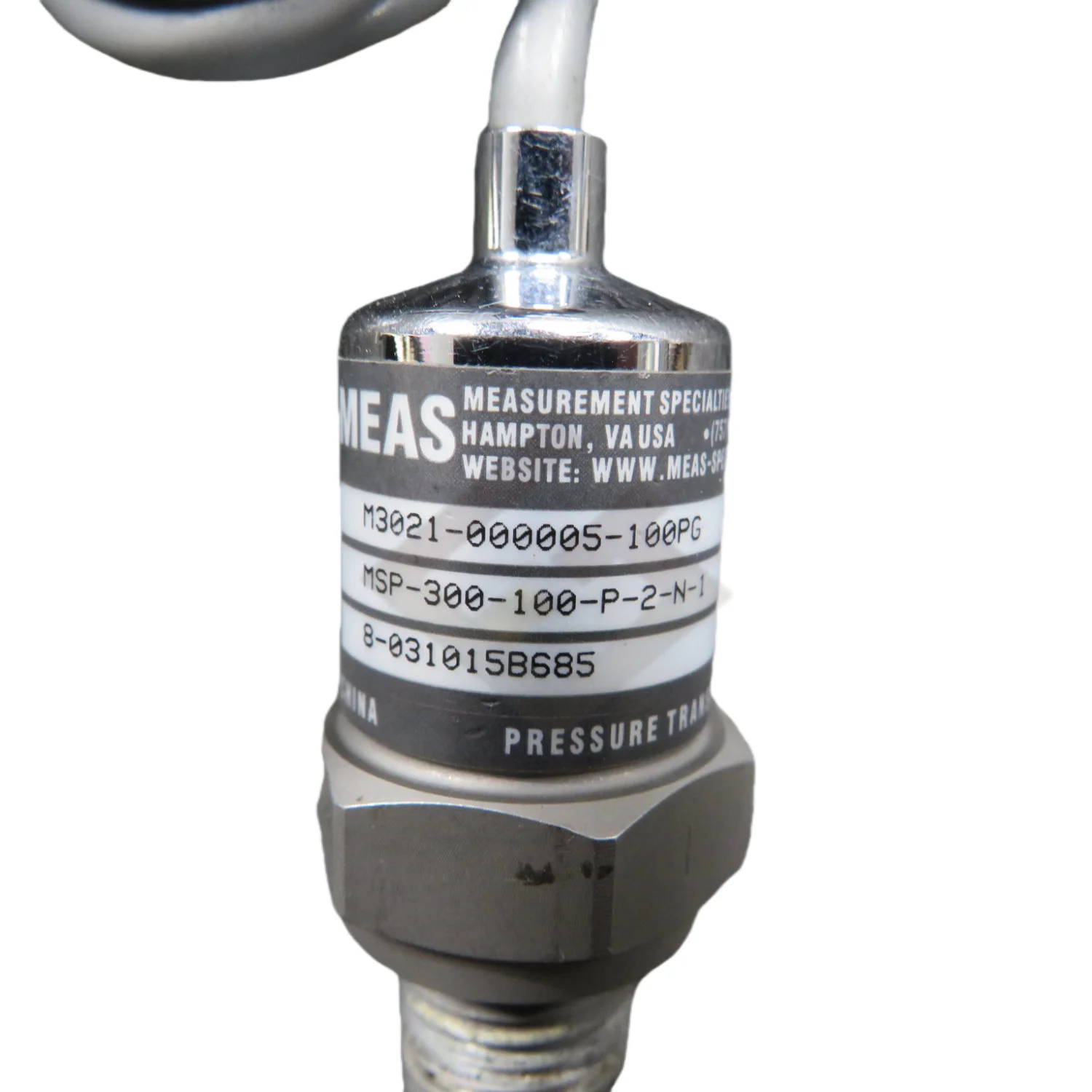 Sensor de pressão industrial M3021-000005-100PG MEAS novo original envio rápido