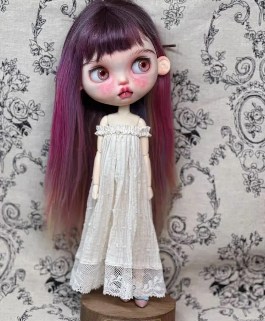 1PCS 빈티지 우아한 스타일 2025 블라이스/랜도우두 원피스 드레스 (루루, ymy24, Ob22, 24, 26, 존, 제니에 적합)