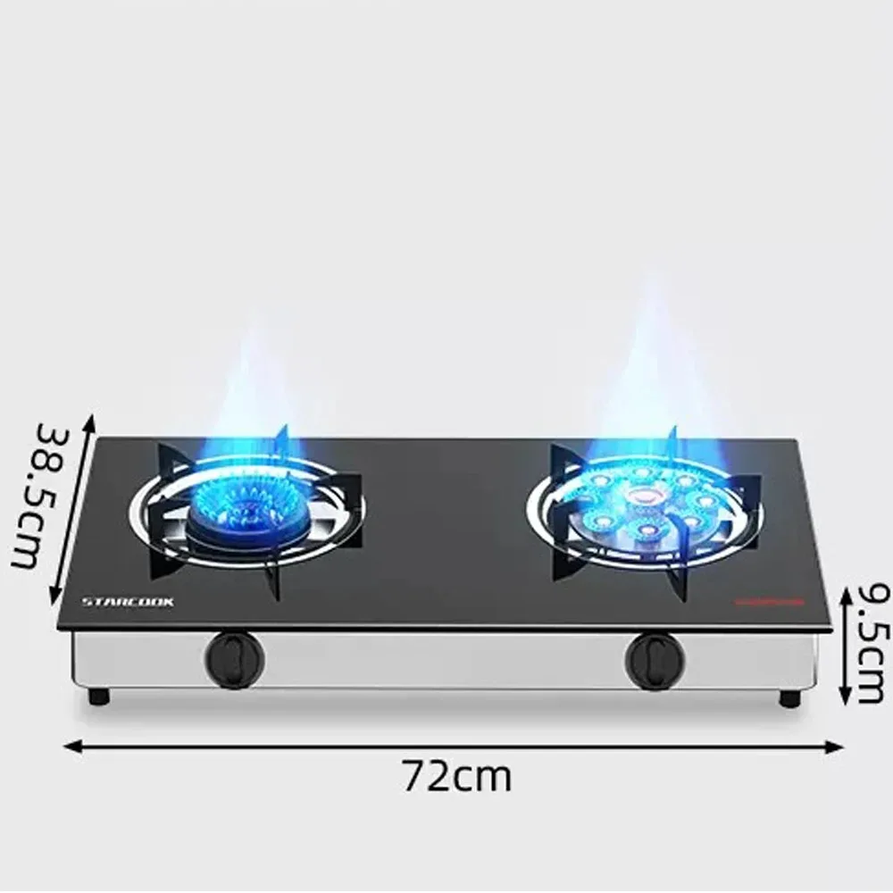 Table Top Gas Cooker 2 Burner Household Cocina A Gas Doube Cooktop Gas Stove Fierce Fire Kitchen Cooker