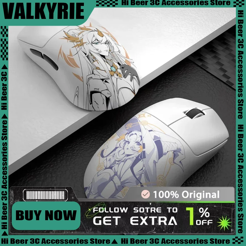 

VALKYRIE VK M3 Mouse Tri Mode Wireless Mouse PAW3950 8000Hz Polling Rate Custom Lightweight Mice Gamer Player Gift Accessories