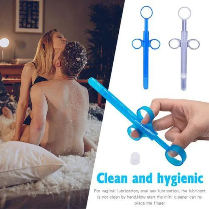 1PC Personal Lubricant Shooter Launcher Applicator Syringe Injector Tube Sex Vagina Clean Tools
