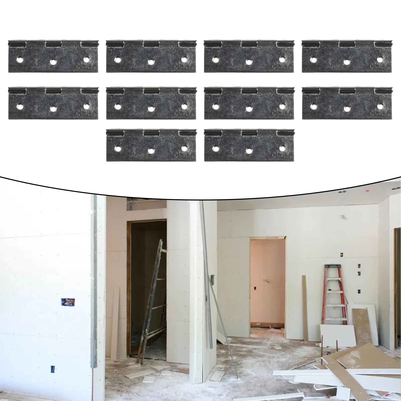 Door Hinge Hinge Hardware High-gloss Polish Hinges Ball Room Doors Stainless Steel Wooden Doors 10pcs Bearing Butt