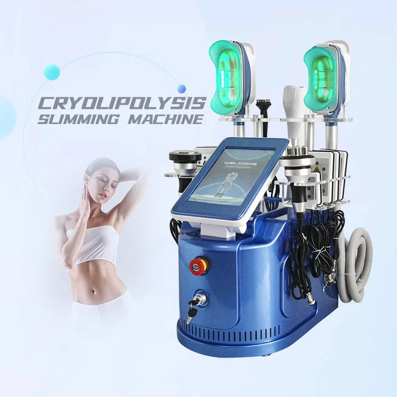 5 Therapy Heads 360 Cool Body Sculpting Handle Coolsculption Cool Tech Fat Freezing Machine Cryolipolyse