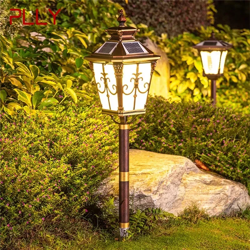 PLLY-Lampe LED Solaire d'Extérieur Imperméable, Luminaire Décoratif de Pelouse, Idéal pour une Villa, un Jardin, une Cour, un Quartier Résidentiel