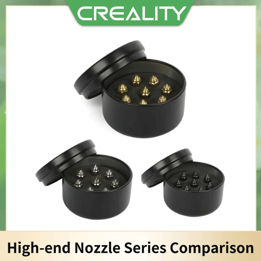 

CREALITY New High-end Brass Nozzle Kit or Copper Alloy Nozzle Kit or Hardened Steel Nozzle Kit 8pcs/Set 0.25mm/0.4mm/0.6mm/0.8mm