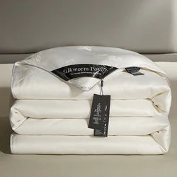 Luxury 100% mulberry silk quilt Handmade mulberry silk comforter spring autumn blanket winter super warm thickened home quilt