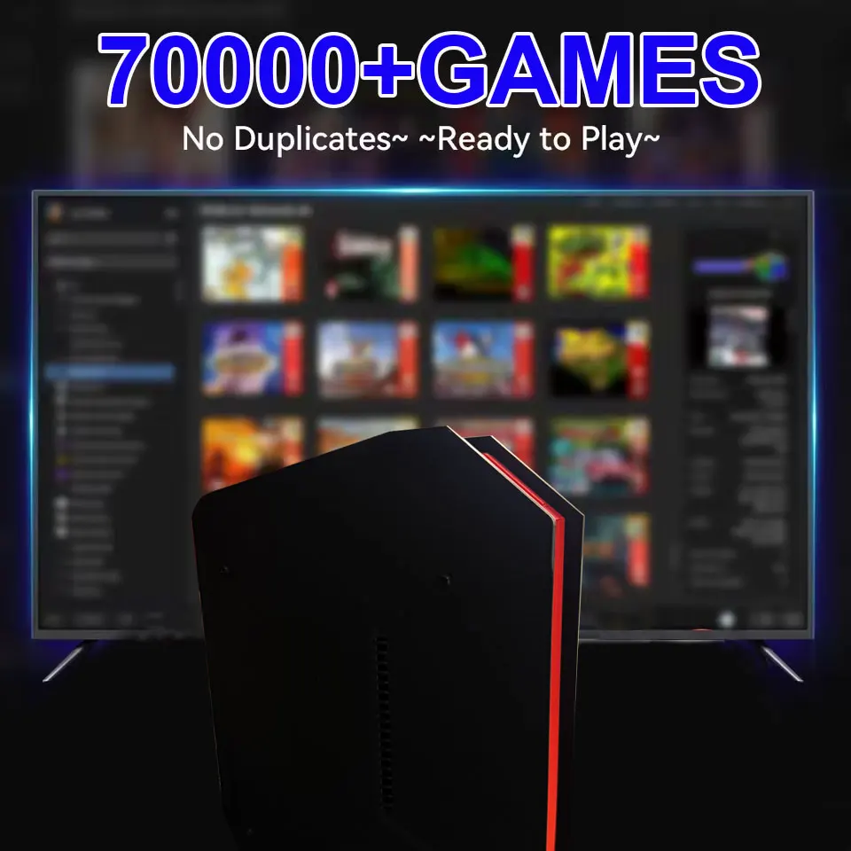 وحدة تحكم ألعاب فيديو X4 ريترو تدعم 70000+ ألعاب 60 محاكيًا لـ PS2/PSP/MAME/DC/XBOX مع وحدات تحكم