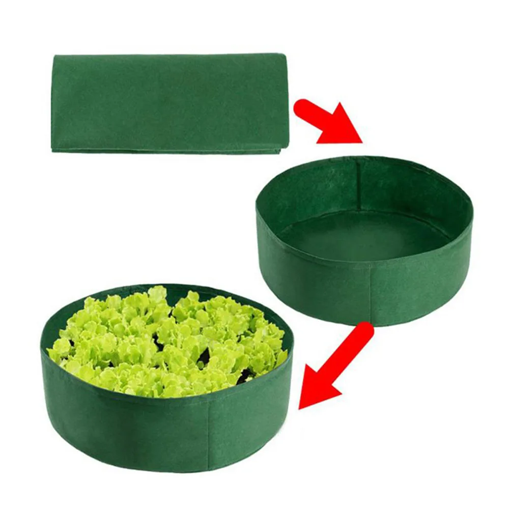 

2Pcs Planting Bags Fabric Planters Thickened Breathable Durable Portable Soil Ball Root-Friendly Growing Container
