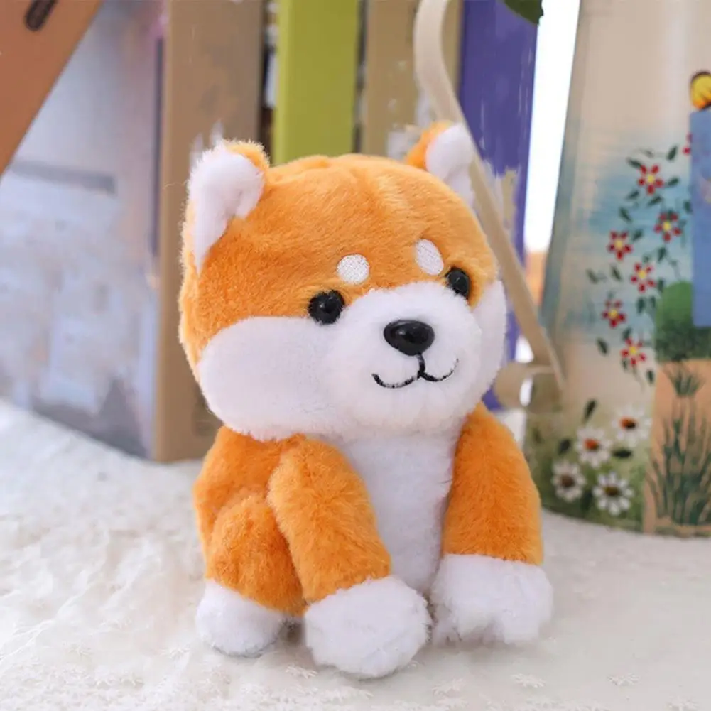 Electric Cute Fluffy Shiba Inu Dog Plush Toy Adorbale Stuffed Animals Puppy Plushies Doll Kawaii Soft Kids Toys For Girls Boys