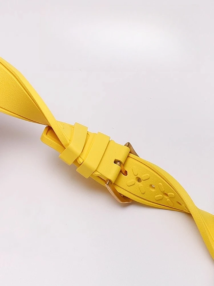 Cinturino per orologio in gomma fluorurata impermeabile da 20 mm 21 mm 22 mm per cinturino per orologio pilota IWC con barra a molla a sgancio rapido