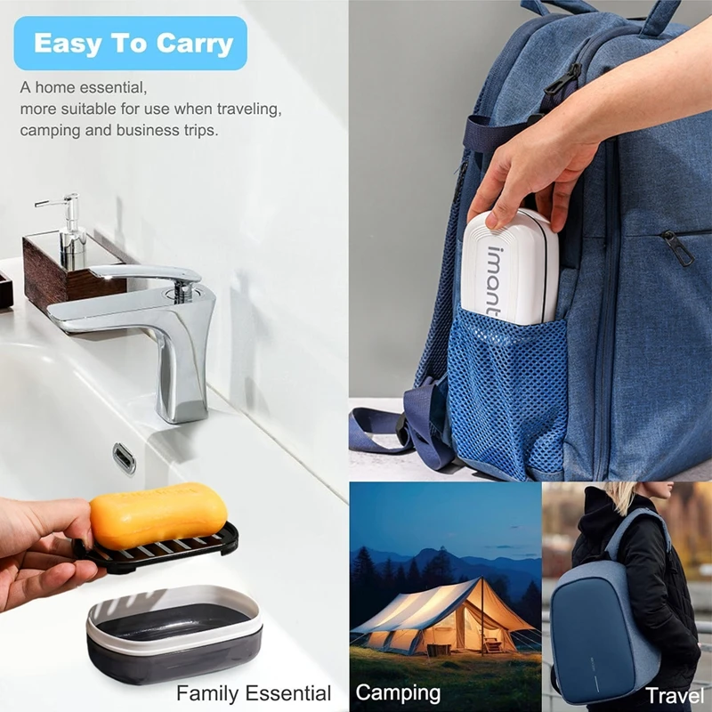 Travel Soap Container Portable Bar Soap Holder Portable Soap Case Soap Dish With Lid For Traveling, Camping, Gym, Bathroom Dish