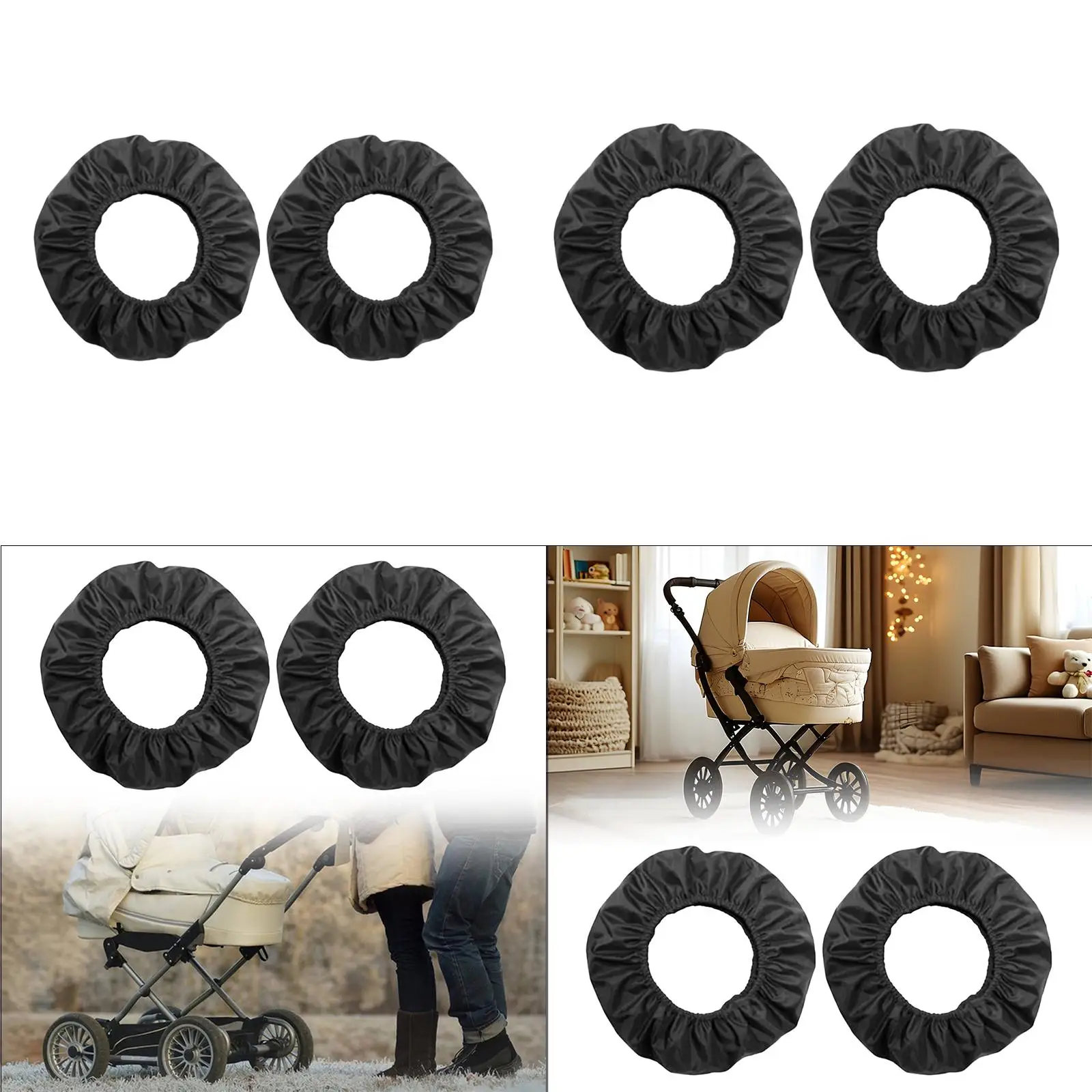 

Чехлы на велосипед для детской коляски, состоящие из 2 штук заменяют премиум-класса, можно носить.