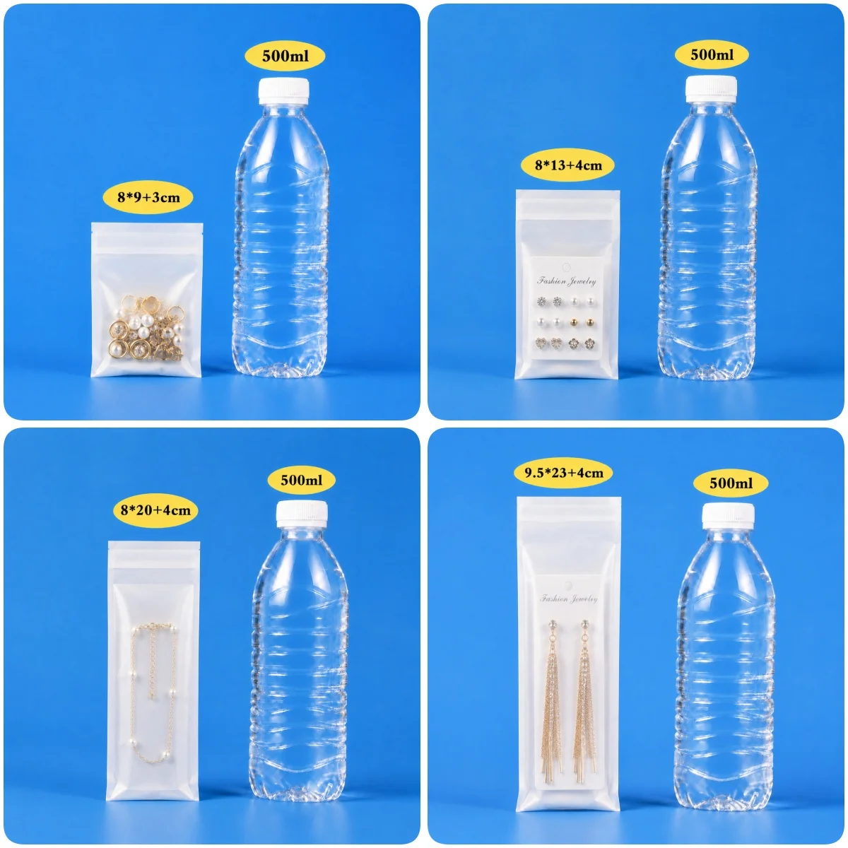 Umweltfreundliche, biologisch abbaubare Glasin-Papiertüten, halbtransparente Tasche, selbstklebende Umschläge, für Datenkabel, Kleidung, Accessoires – Detail 4