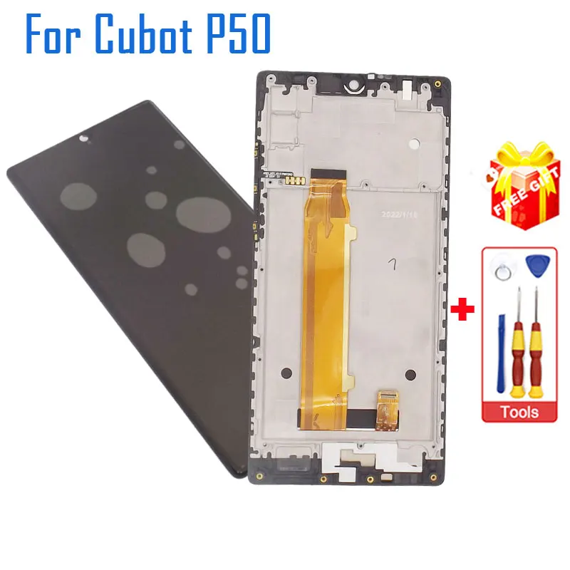 

New Original Cubot P50 Lcd Display+Touch Screen+Frame Accessories For Cubot P50 Smart Phone