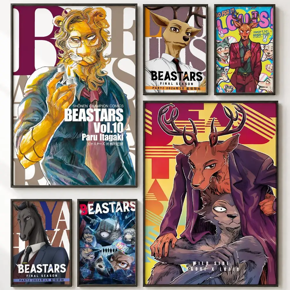 Anime BEASTARS   Poster HD poster wall art self-stick no-residue for home cafe office great gift